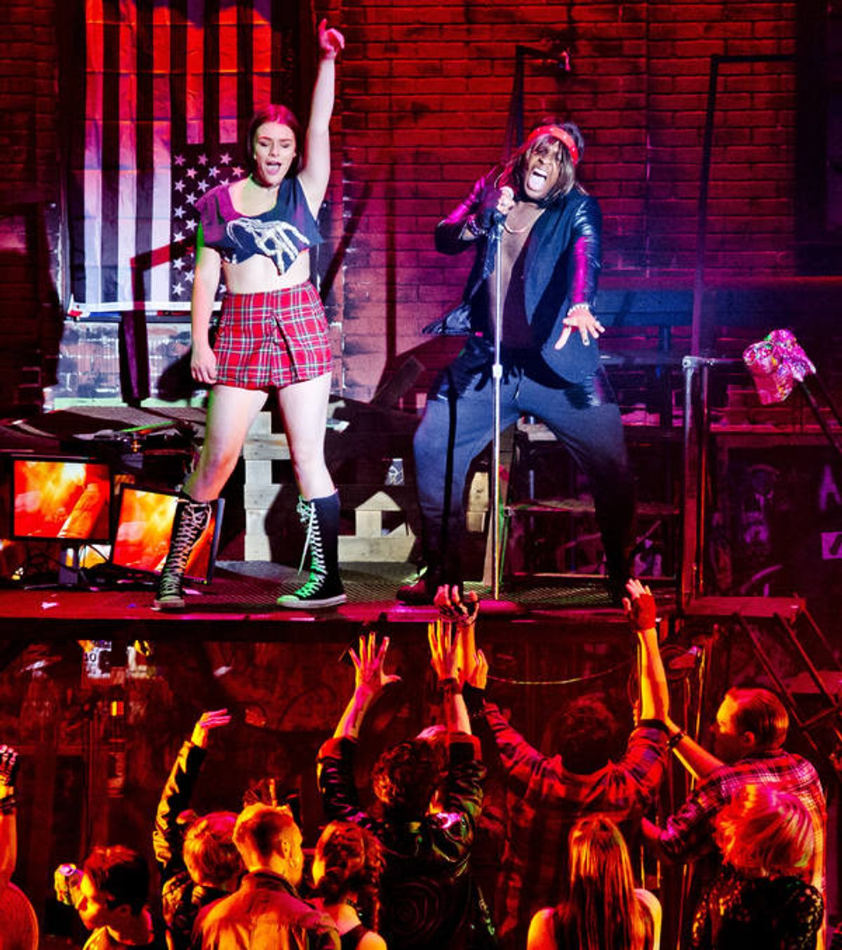 Scenes from American Idiot at Milburn Stone Theater (photo by Scott Serio) at 