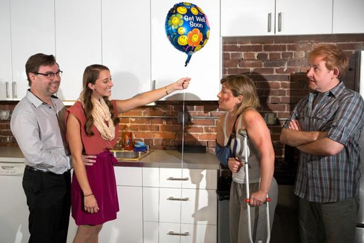 Brian Shea (Richard), Maggie Mularz (Mandy), Joanna Sycz (Sarah) and David M. Jenkins (James) at 