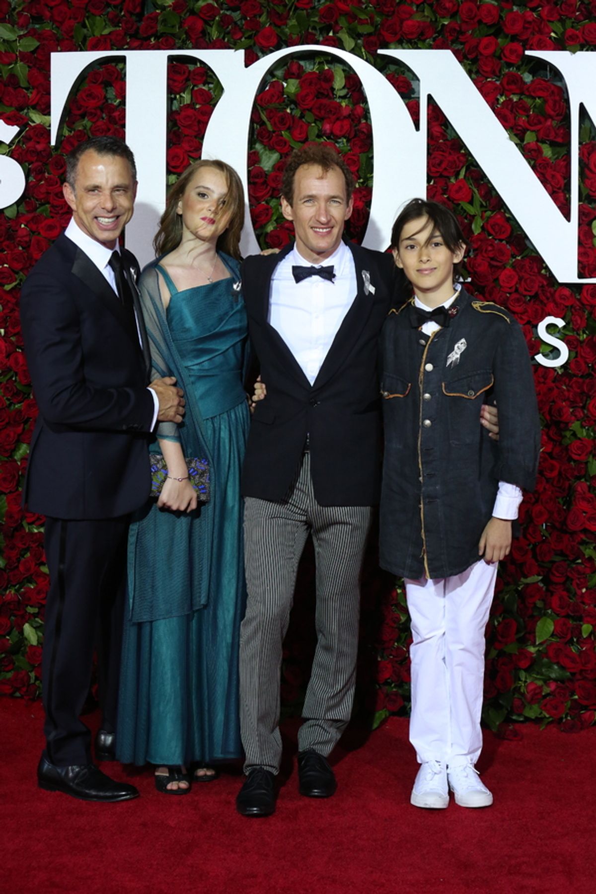Brian Stokes Mitchell and family at 