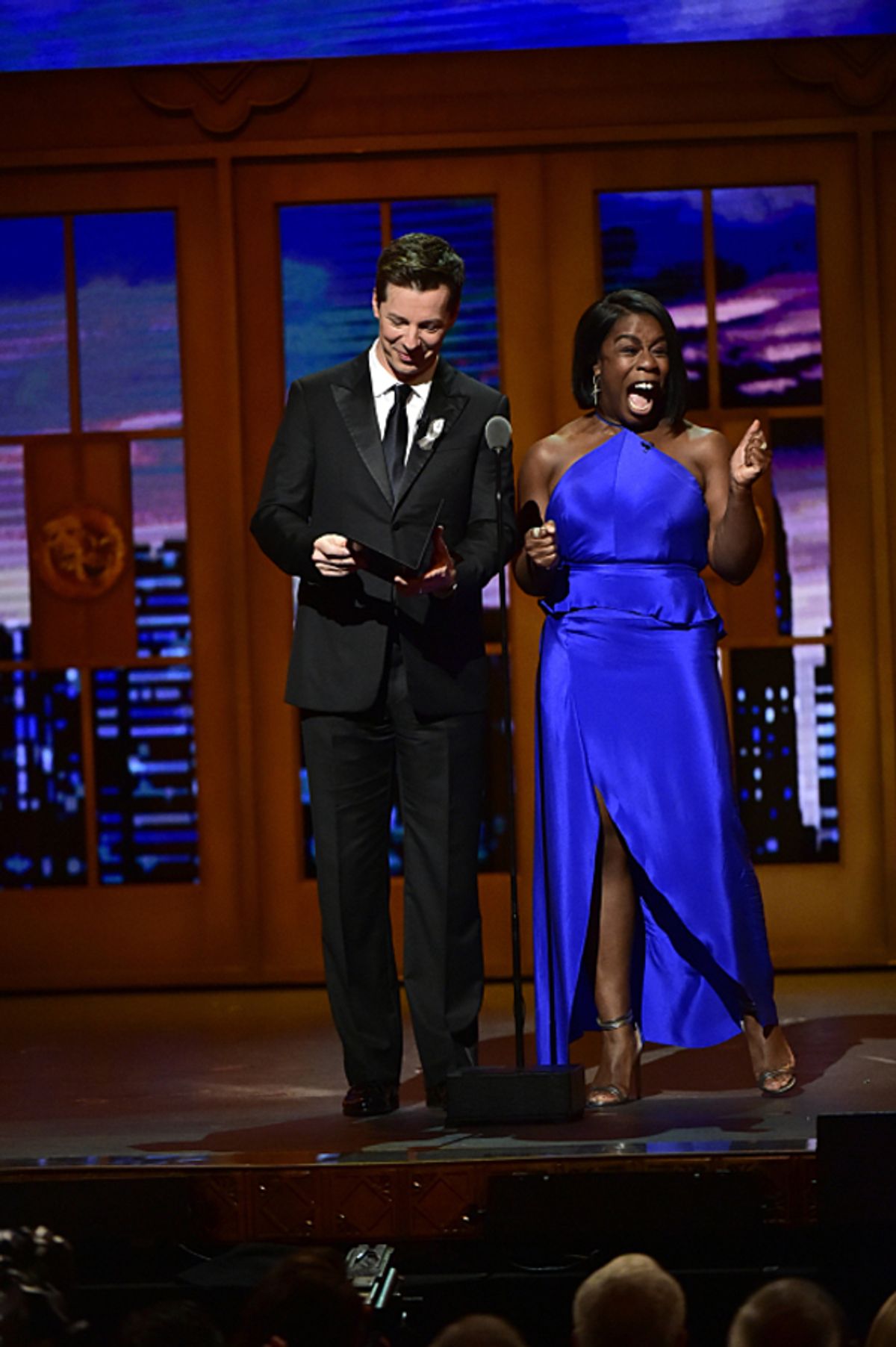 Sean Hayes and Uzo Aduba at 