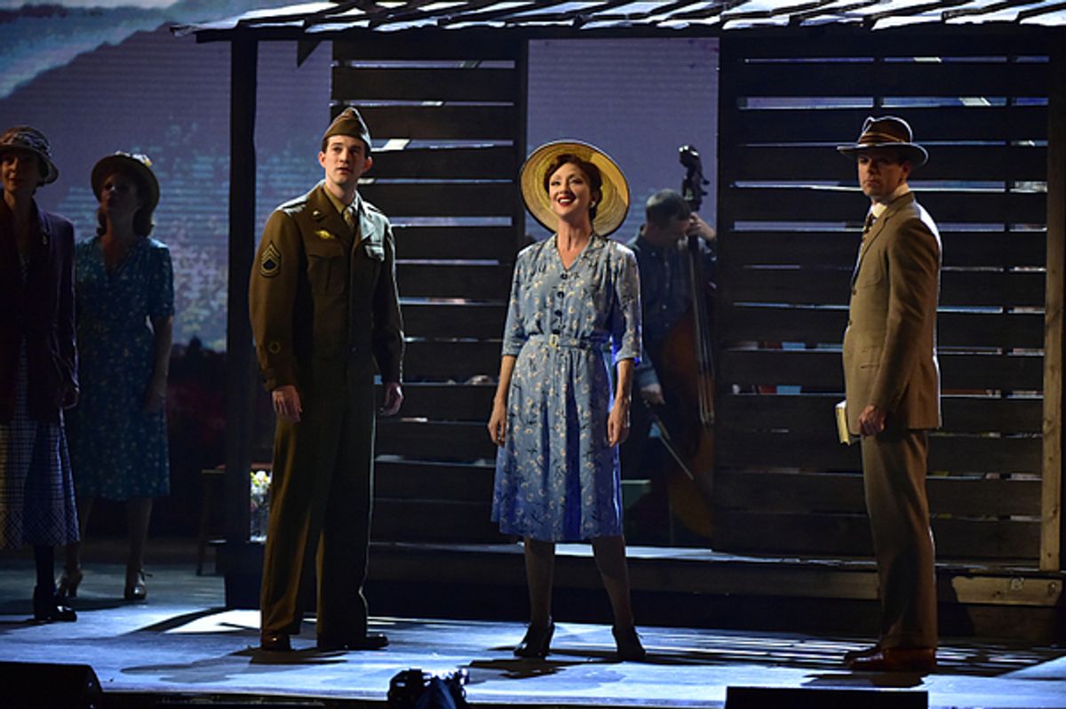 Steve Martin, Edie Brickell, and the cast of Bright Star at 