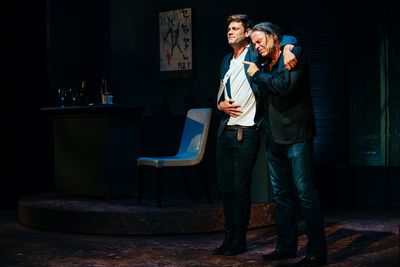 Nathan Sapsford and Shane Connor Photo