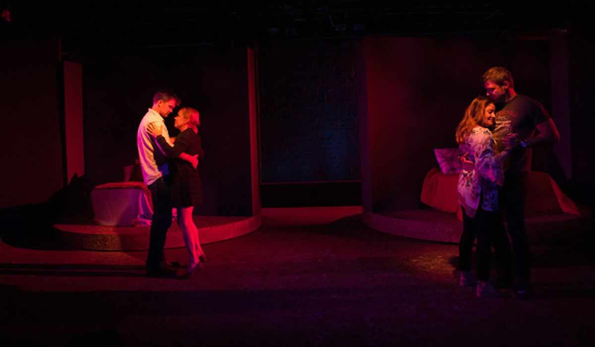 Jamie Irvine and Kym Wilson, Tina Kobas and Matt Passmore at 