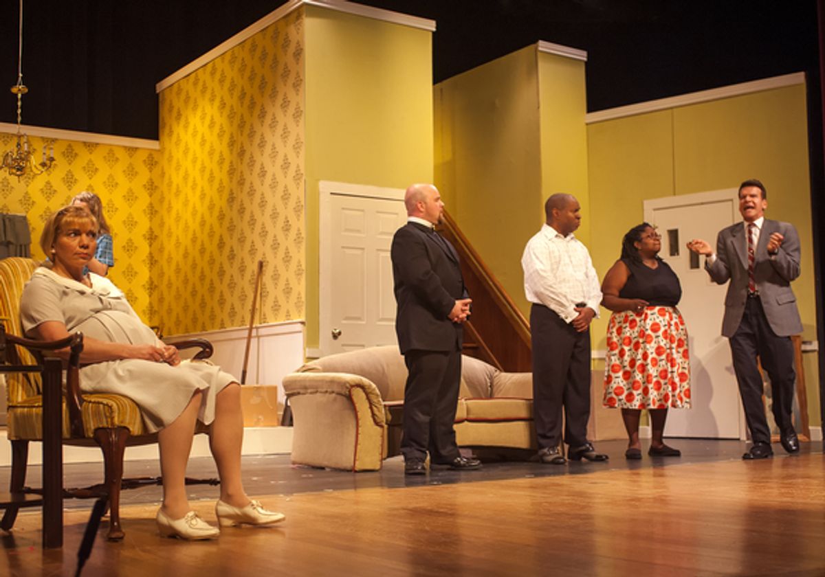 Rayah Martin as Betsy, Justin Mullis as Jim, Foster Evans Reese as Albert, Monique Sanders as Francine, and Michael Reilly as Karl at 