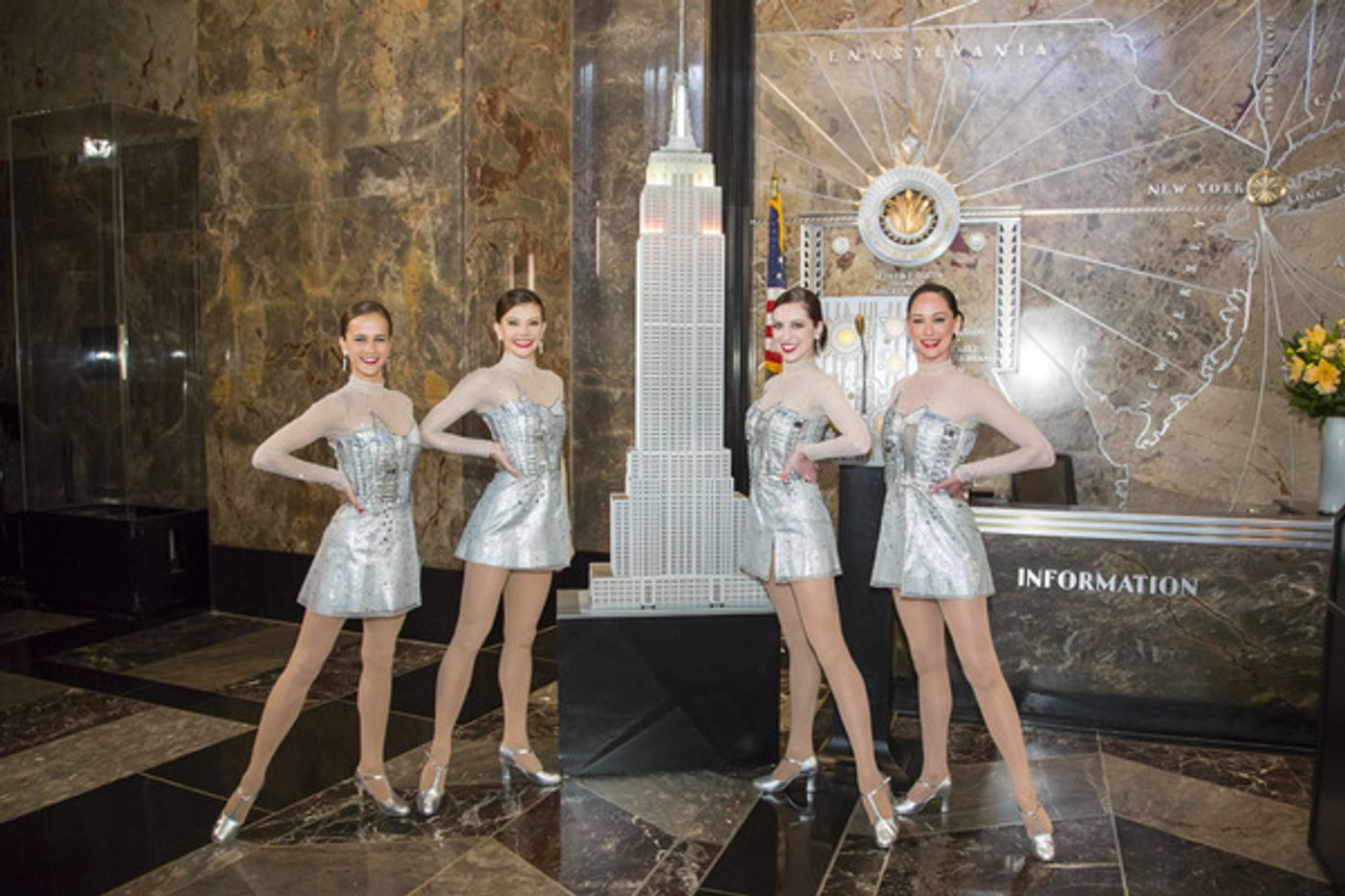 Photo Flash: The Rockettes Light Empire State Building in Celebration of NEW YORK SPECTACULAR Photo Flash: The Rockettes Light Empire State Building in Celebration of NEW YORK SPECTACULAR Image
