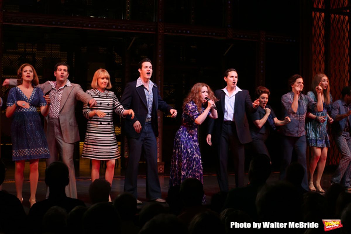 Ben Jacoby, Jessica Keenan Wynn, Scott J. Campbell, Chilina Kennedy, Paul Anthony Stewart and Liz Larsen with the cast  at 