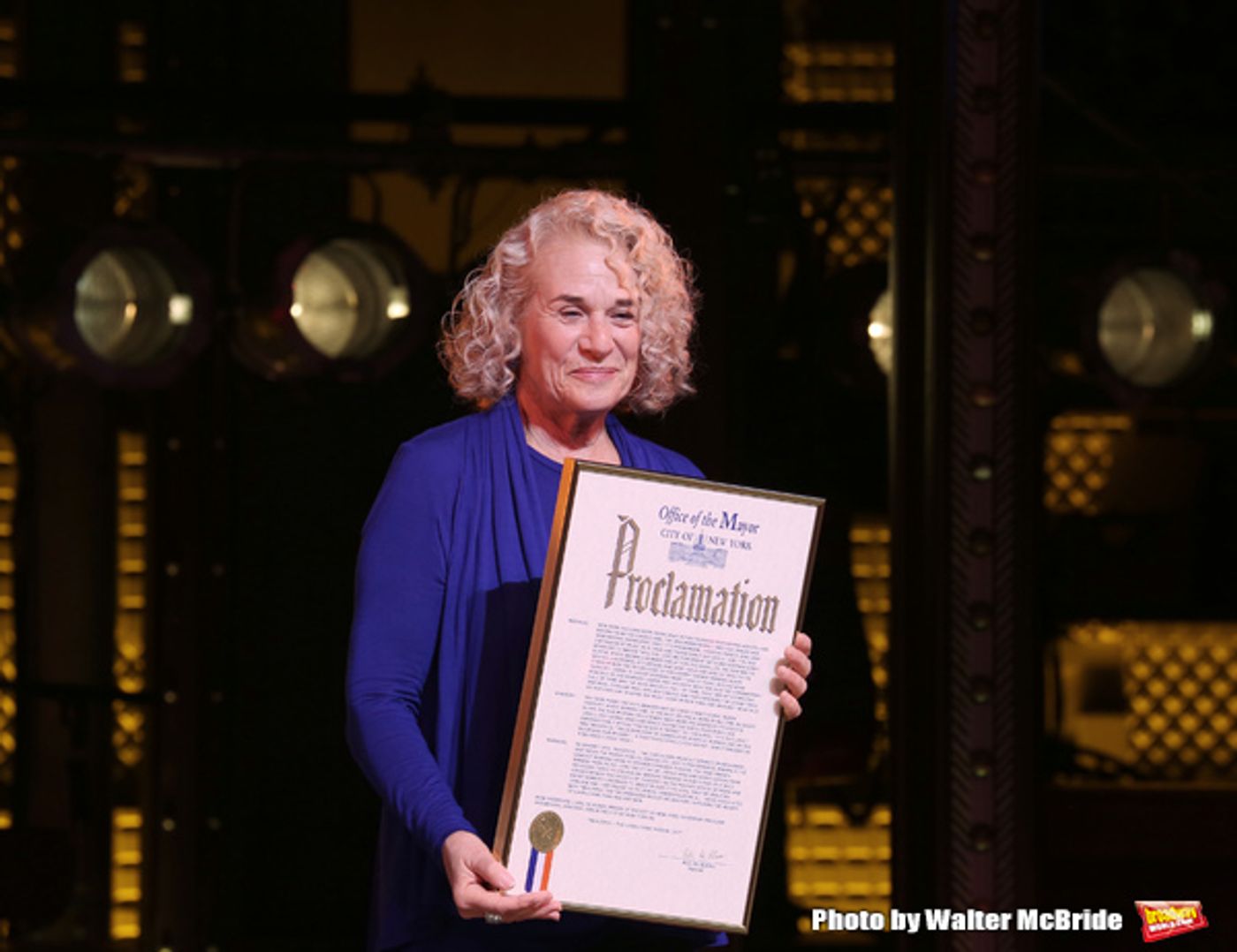 Photo Coverage: Carole King Helps BEAUTIFUL Celebrate 1000 Performances on Broadway!  Image