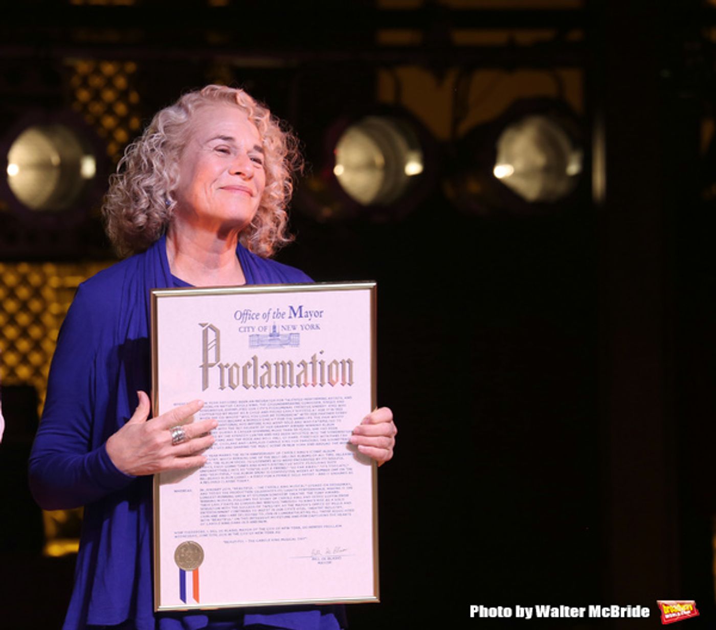 Photo Coverage: Carole King Helps BEAUTIFUL Celebrate 1000 Performances on Broadway!  Image