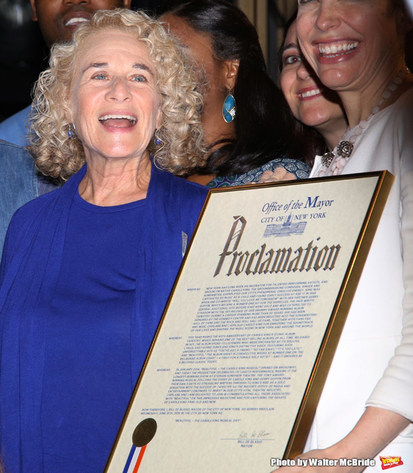 Photo Coverage: Carole King Helps BEAUTIFUL Celebrate 1000 Performances on Broadway! Image