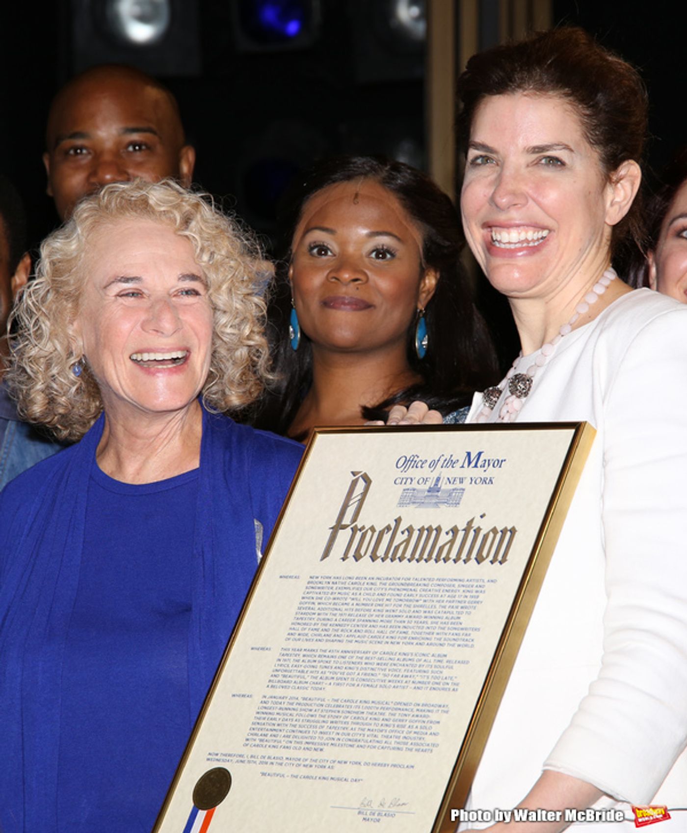 Photo Coverage: Carole King Helps BEAUTIFUL Celebrate 1000 Performances on Broadway! Image