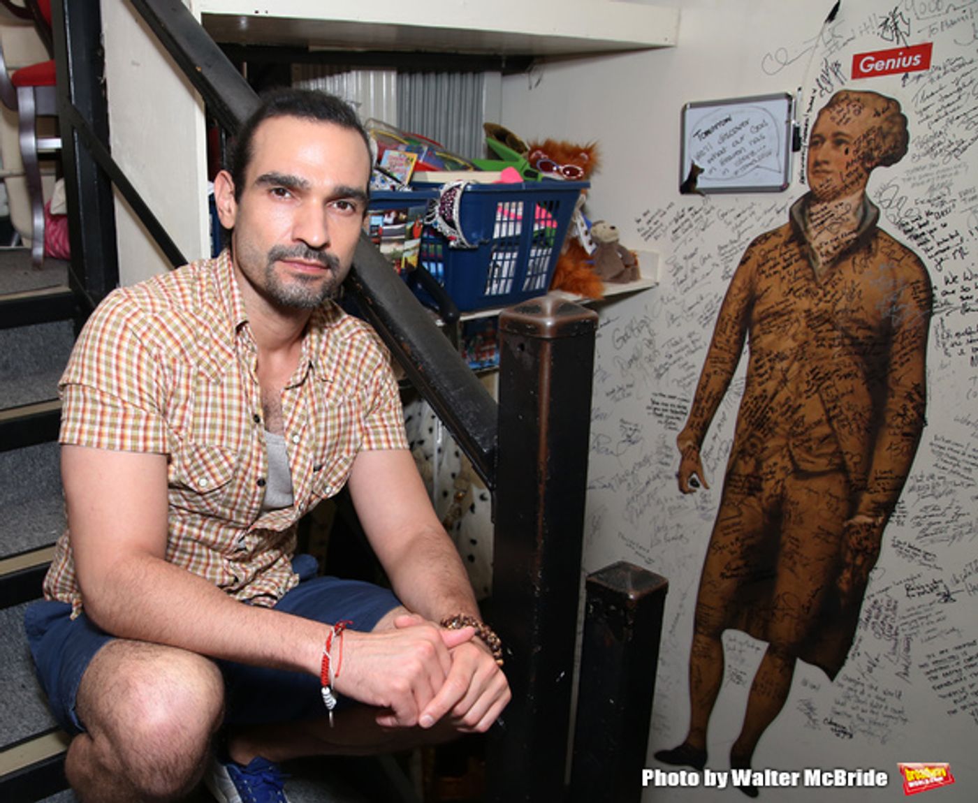 Exclusive Photo Coverage: Hangin' with the Hamiltons- Backstage with Lin-Manuel Miranda & Javier Muñoz!  Image