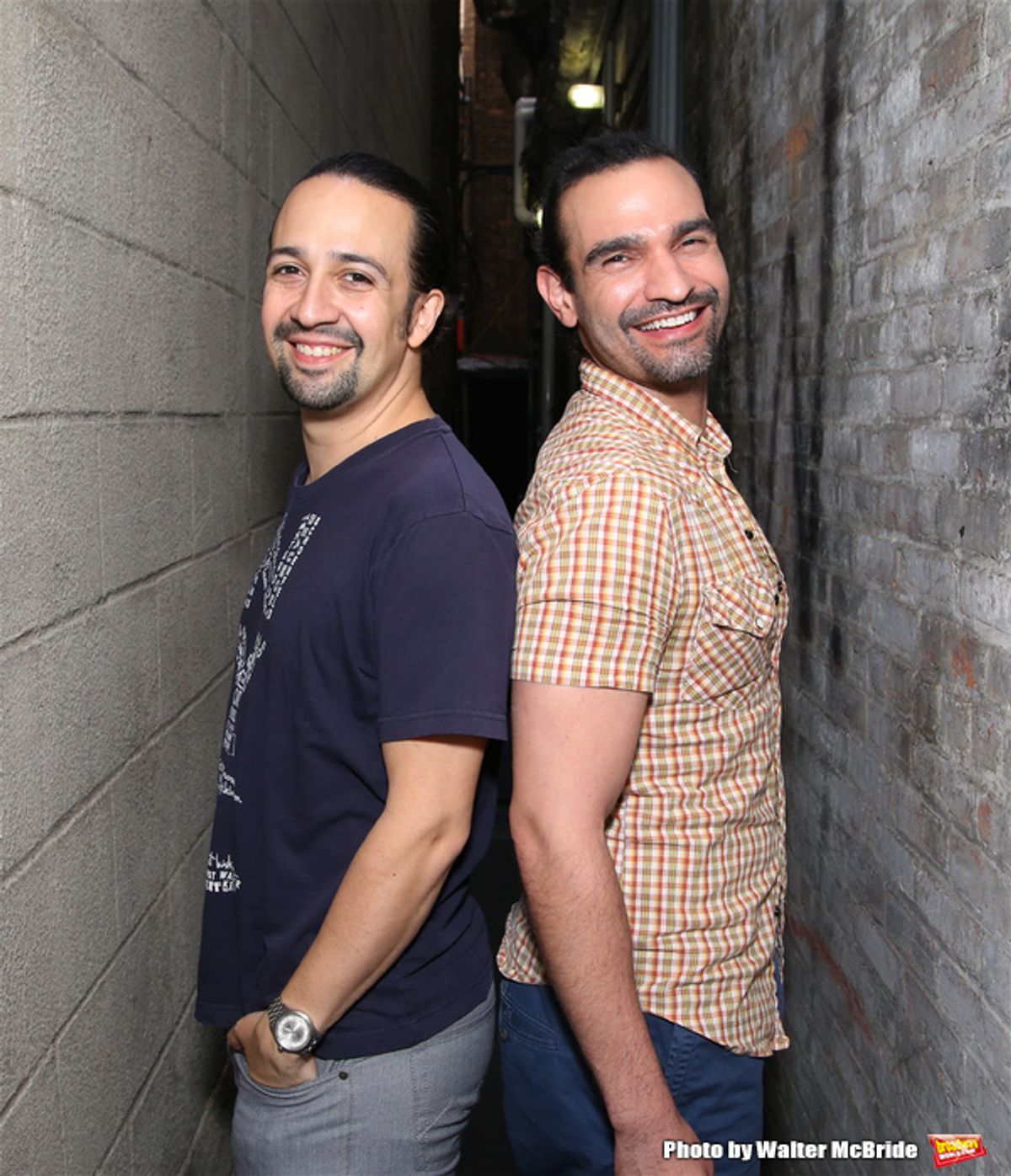 Lin-Manuel Miranda and  Javier Munoz at 