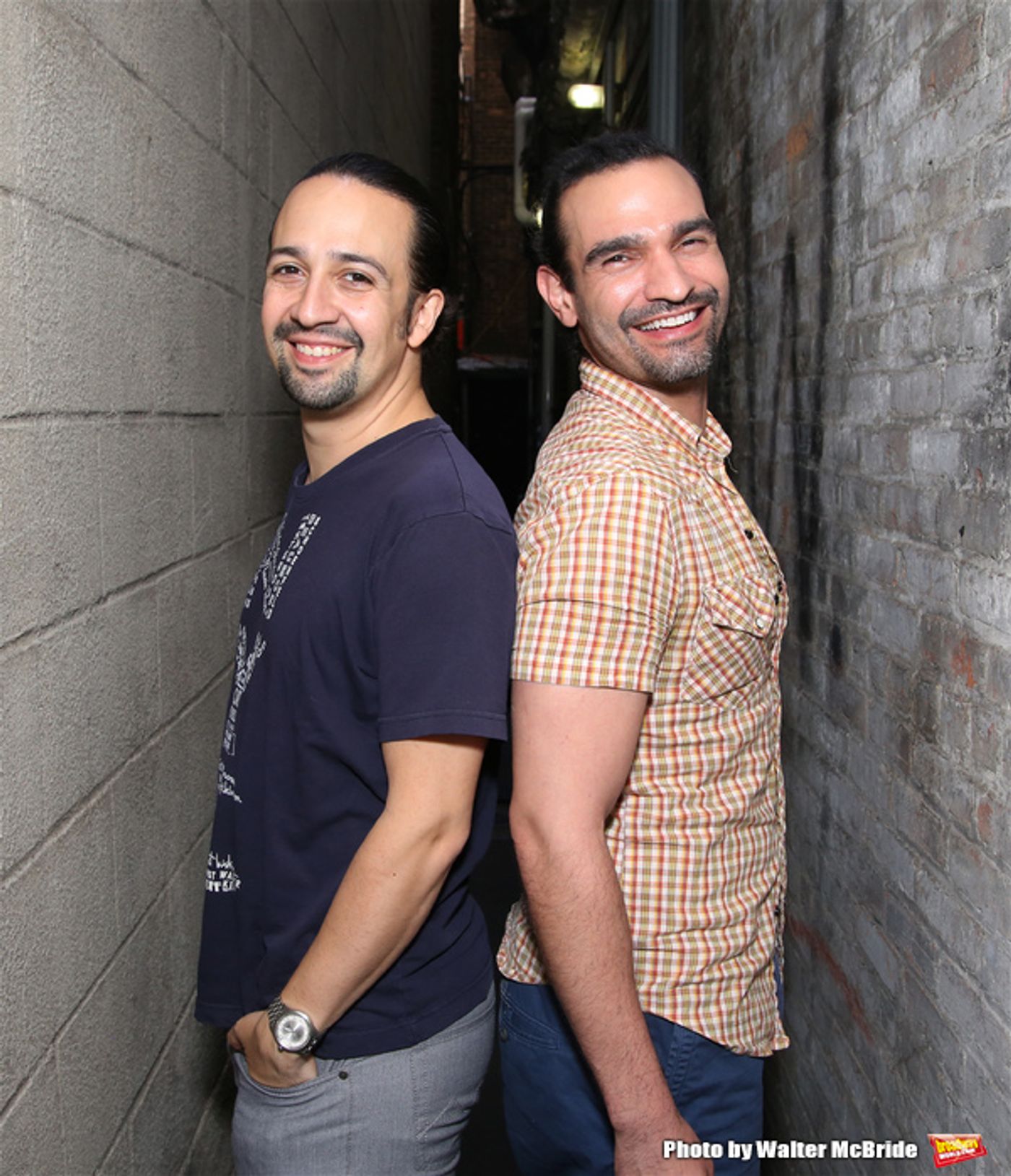 Exclusive Photo Coverage: Hangin' with the Hamiltons- Backstage with Lin-Manuel Miranda & Javier Muñoz!  Image