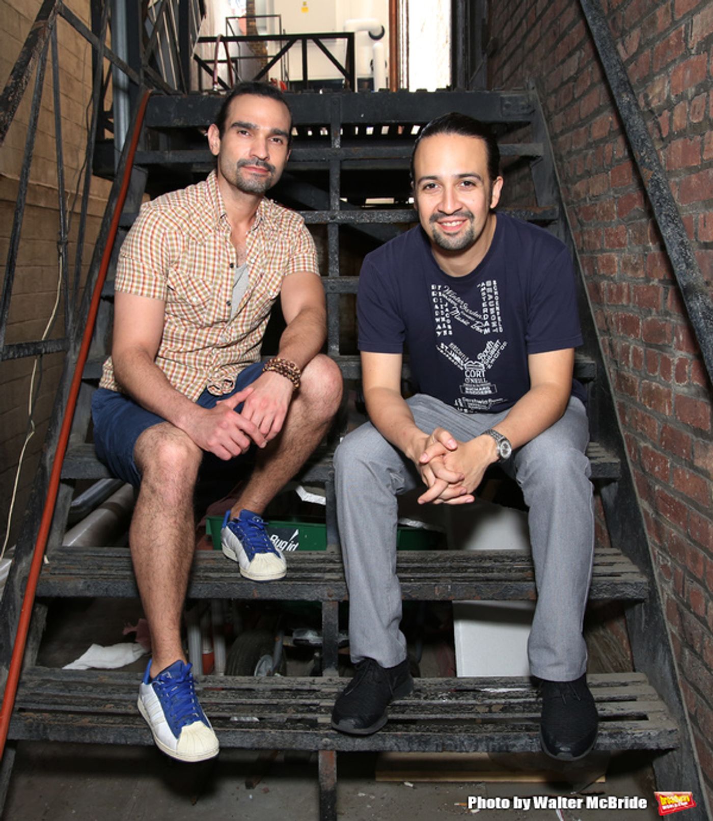 Exclusive Photo Coverage: Hangin' with the Hamiltons- Backstage with Lin-Manuel Miranda & Javier Muñoz!  Image