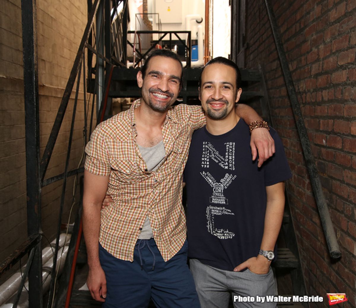  Javier Munoz and Lin-Manuel Miranda at 