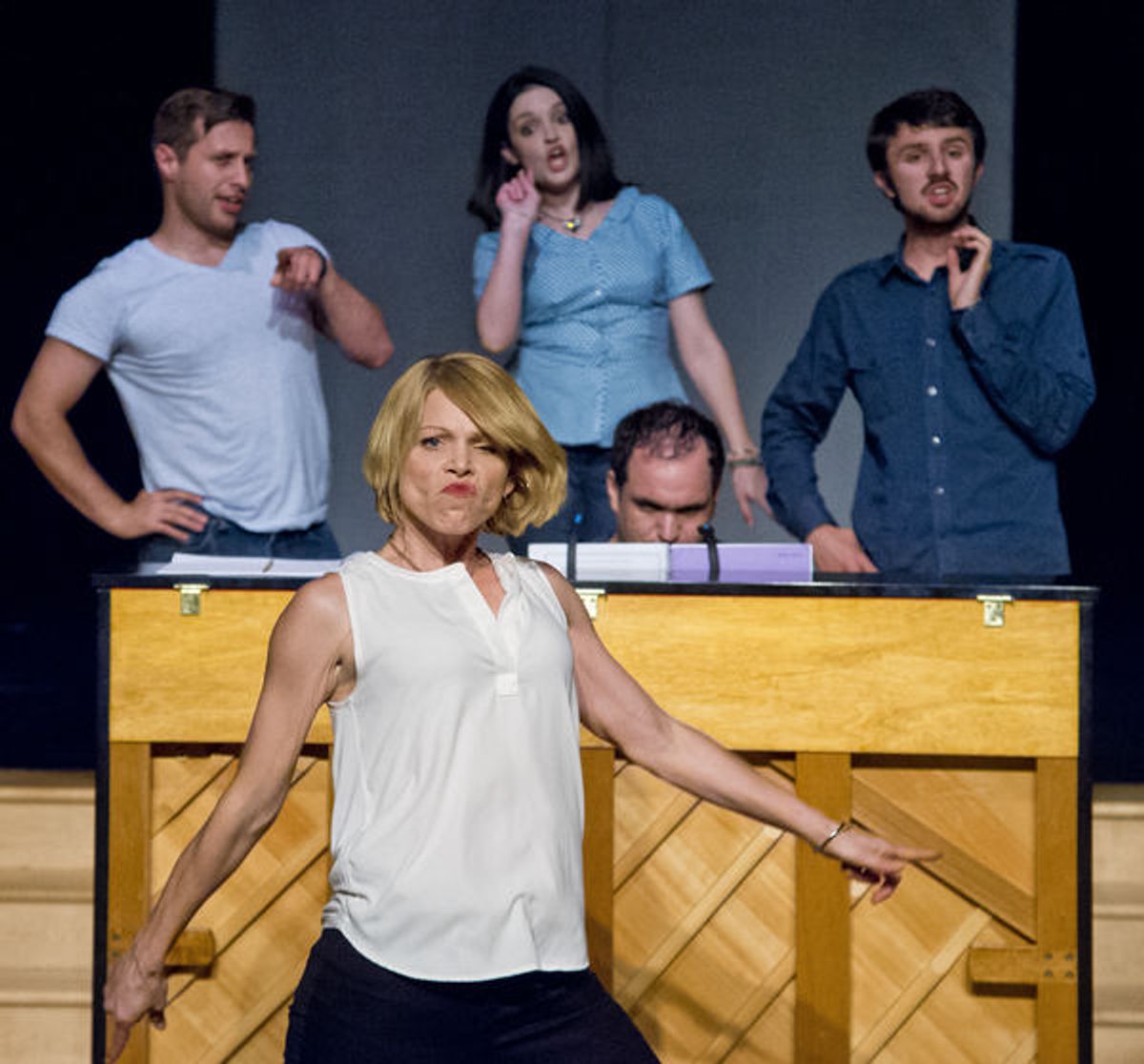 Scenes from Milburn Stone's Title of Show at Elkton Station (photo by Scott Serio) at 