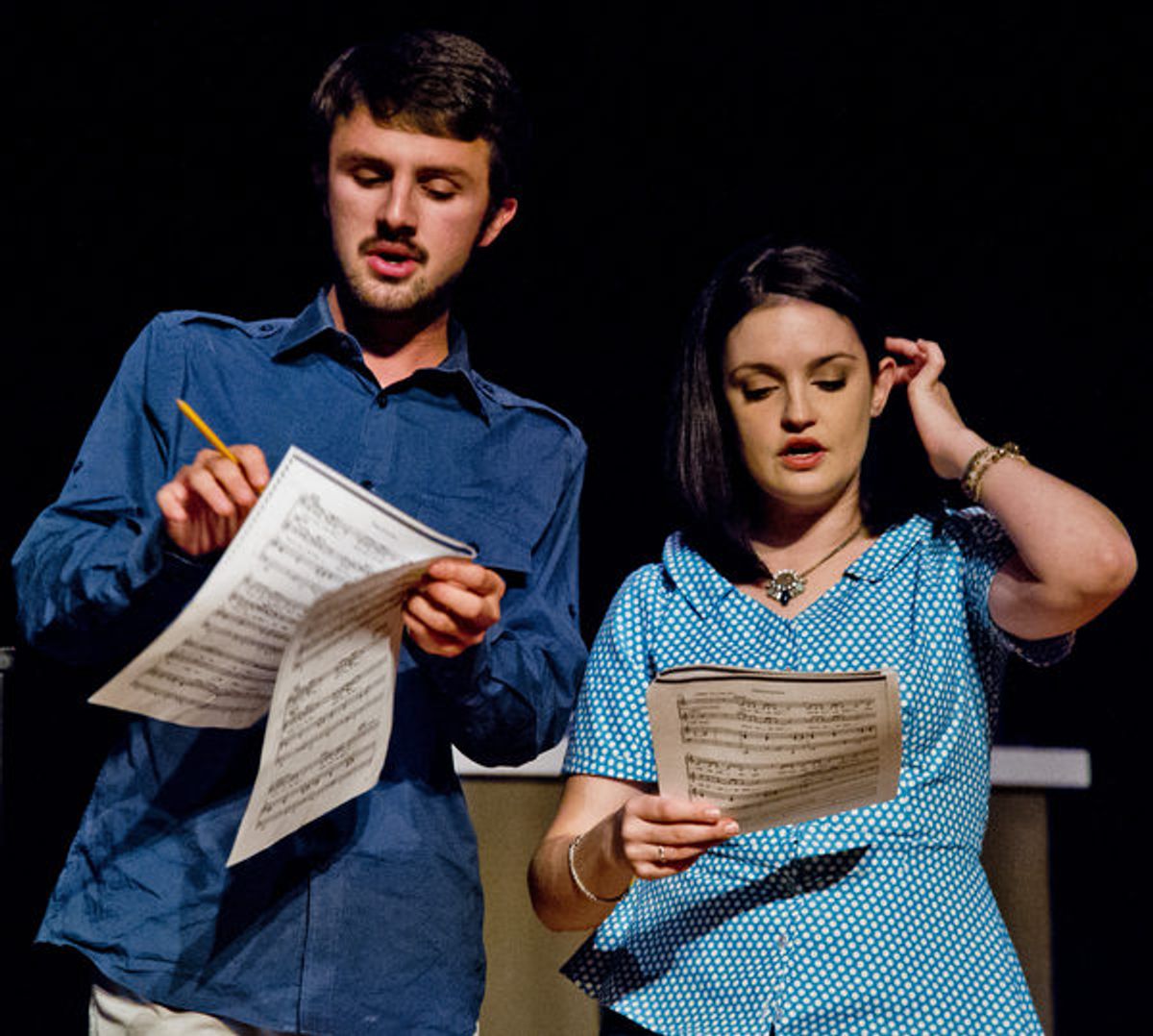 Scenes from Milburn Stone's Title of Show at Elkton Station (photo by Scott Serio) at 