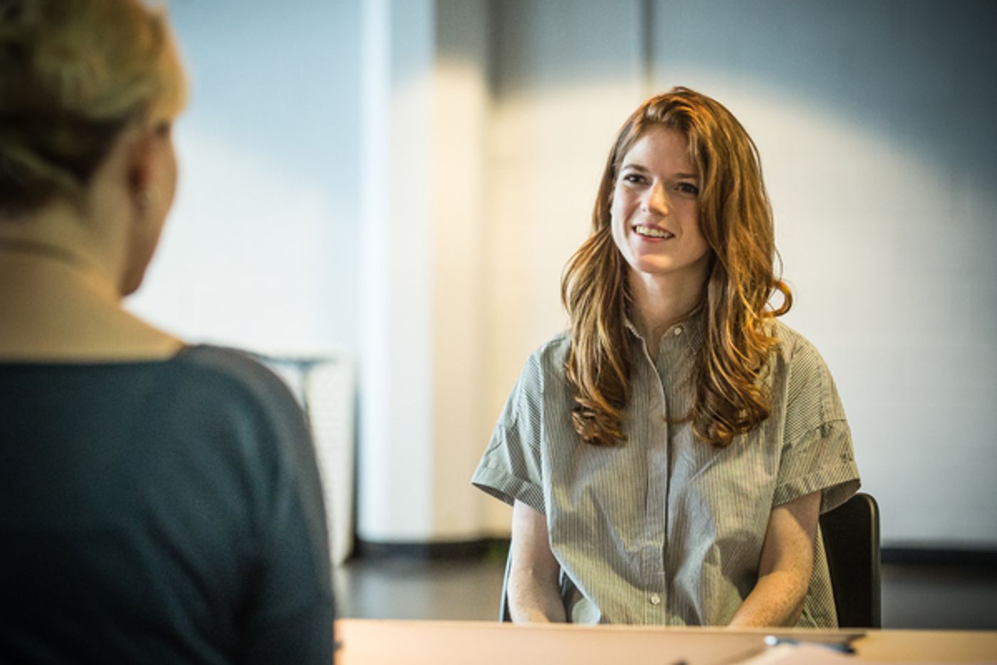Photo Flash: In Rehearsal with Rose Leslie & Sara Stewart for CONTRACTIONS at the Crucible  Image