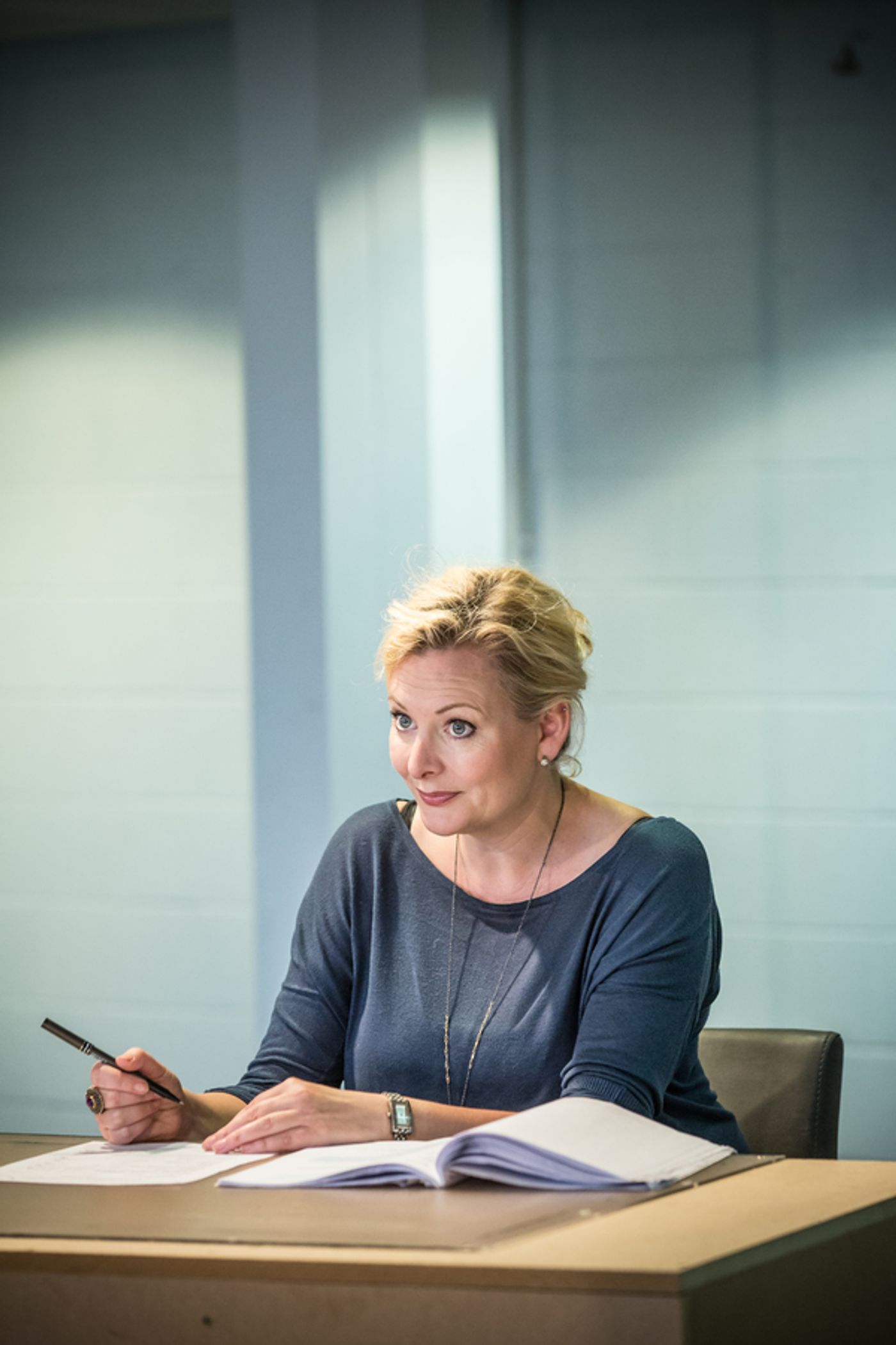 Photo Flash: In Rehearsal with Rose Leslie & Sara Stewart for CONTRACTIONS at the Crucible  Image