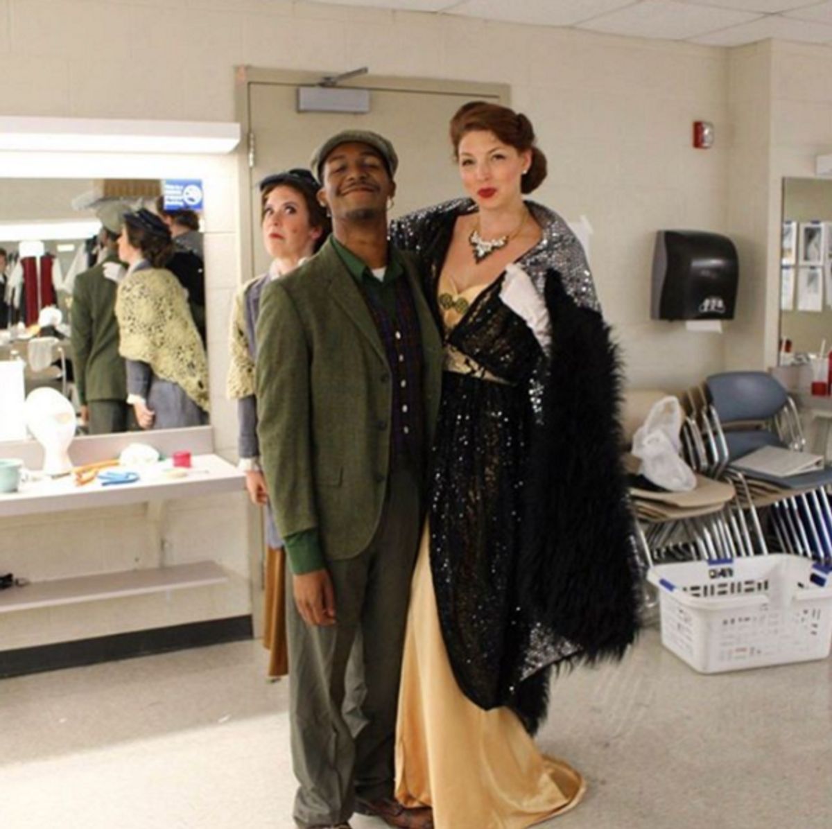 (Regional) sarahsummerwell: 'Eliza Doolittle for the win. #photobomb #myfairlady #sip @officialbroadwayworld #summerstock' at 