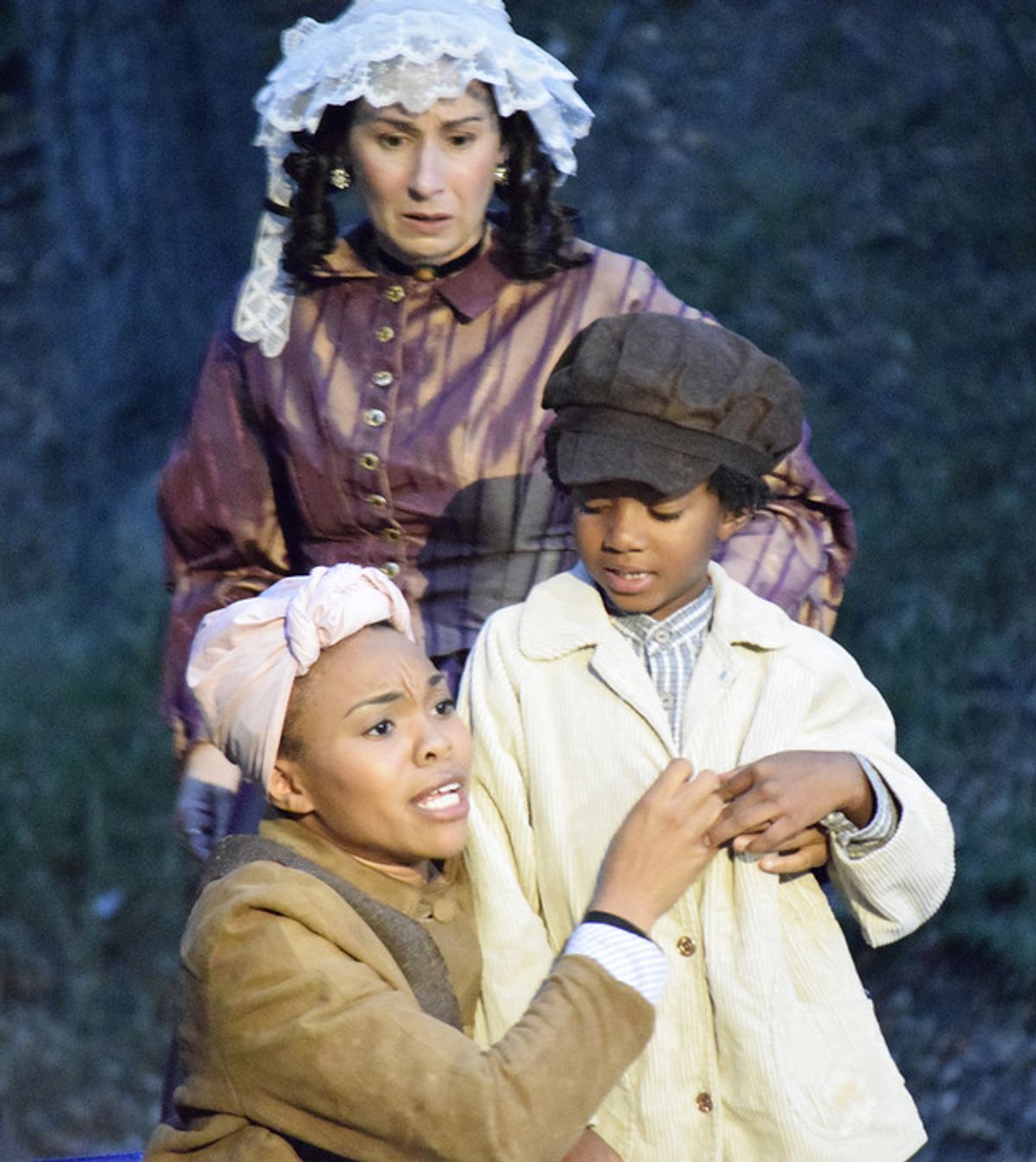 Elizabeth Tobias, Jasmine Gatewood, and Angelo Fowler at 