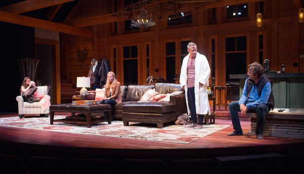 Emily Robinson, Jennifer Westfeldt and Jon Tenney. Jennifer Westfeldt, Arnie Burton a Photo