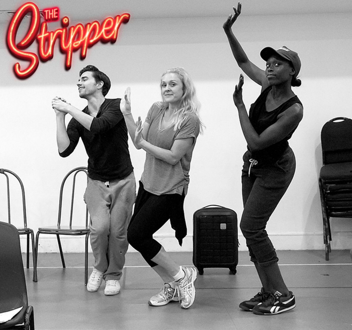 Michael Steedon, Hannah Grover, Gloria Onitiri at 