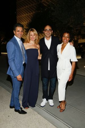 Cast members Hari Dhillon and Emily Swallow, playwright Ayad Akhtar and cast member Karen Pittman @ BroadwayWorld Cast members Hari Dhillon and Emily Swallow, playwright Ayad Akhtar and cast member K Photo