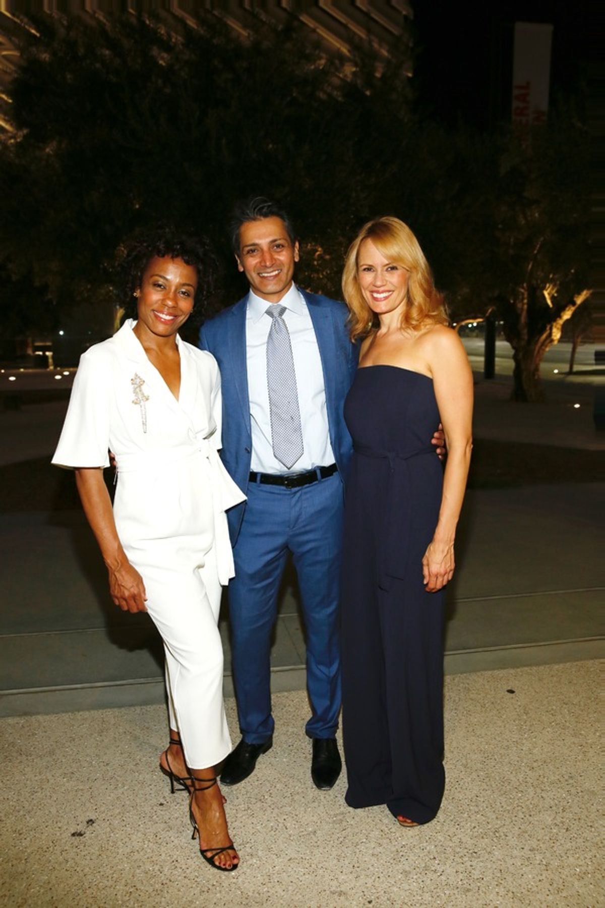 Cast members Karen Pittman, Hari Dhillon and Emily Swallow at 