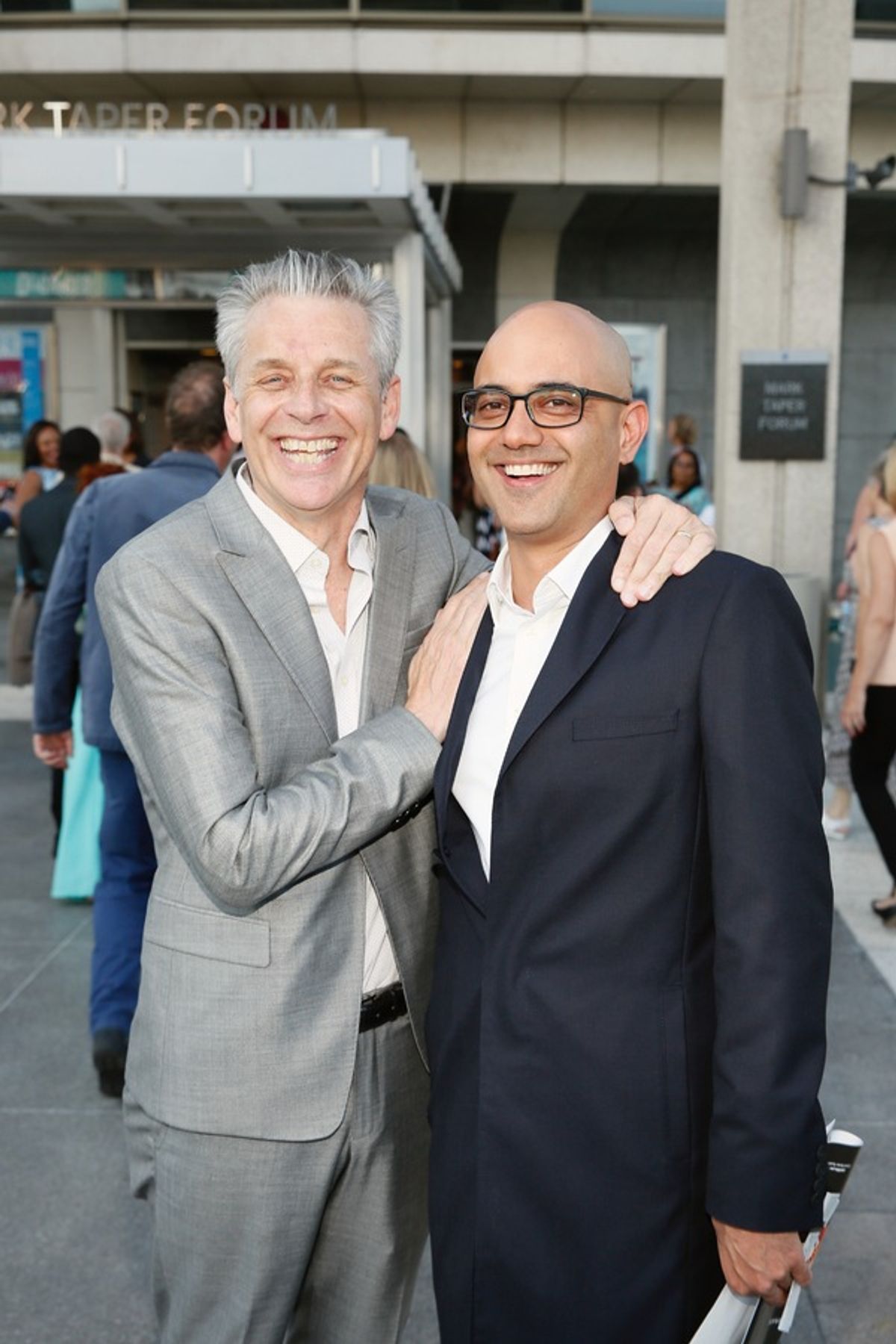 CTG Artistic Director Michael Ritchie and playwright Ayad Akhtar at 