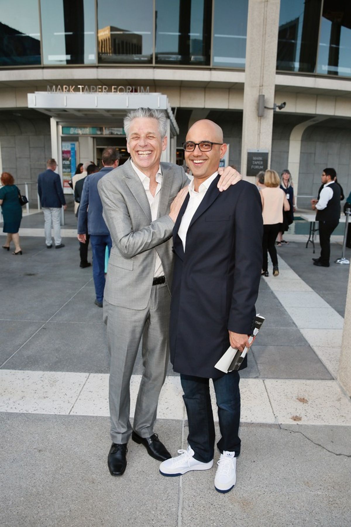 Michael Ritchie and playwright Ayad Akhtar at 