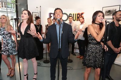 Niamh Perry, Natalie Anderson and David Albury Photo