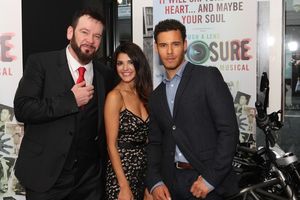 Mike Dyer and David Albury and Natalie Anderson Photo