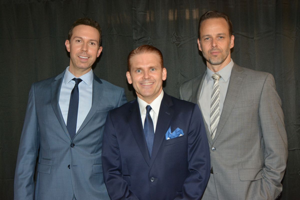 Jeremy Benton, Robert Creighton and Noah Racey at 