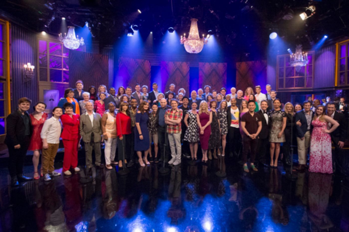 Photo Flash: Broadway All-Stars Prep for Tonight's Performance on NBC's MAYA & MARTY  Image