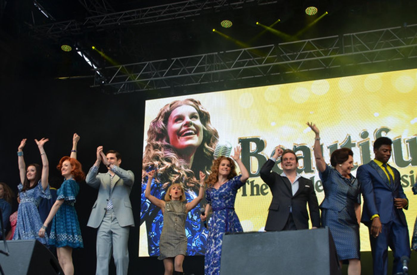 Photo Flash: Casts of BEAUTIFUL & MAMMA MIA! Perform at West End Live  Image
