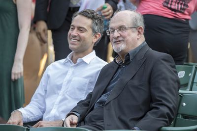 Omar Metwally and Salman Rushdie  Photo