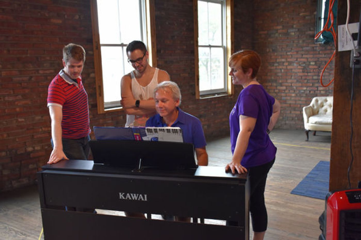 Photo Flash: First Look at Rehearsals of BOOK OF MERMAN, Opening 7/14 Photo Flash: First Look at Rehearsals of BOOK OF MERMAN, Opening 7/14 Image