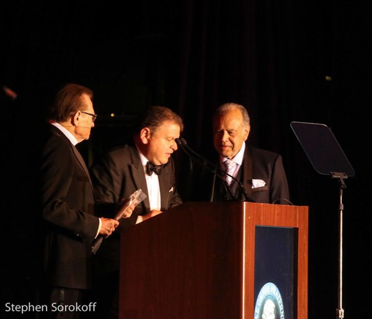 Larry King, Bruce Charet, Stephen Seintraub at 