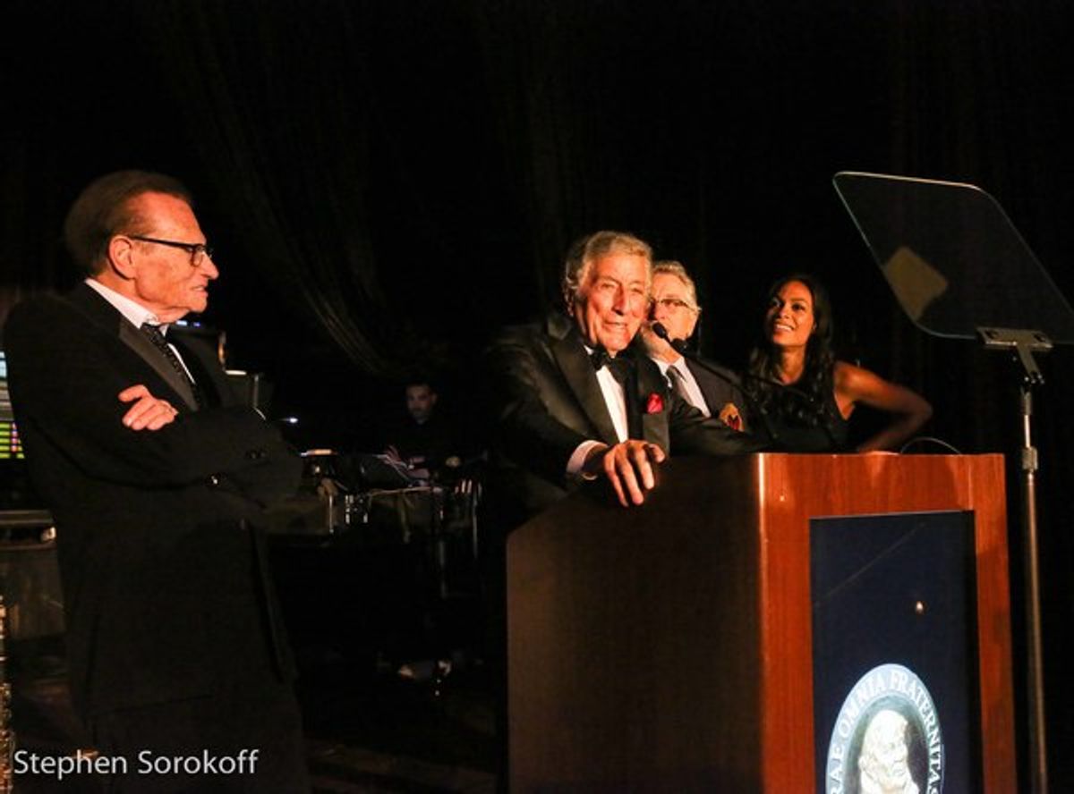Larry King, Tony Bennett, Robert De Niro, Rosario Dawson at 