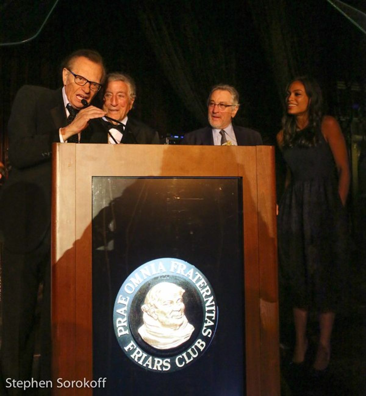 Larry King, Tony Bennett, Robert De Niro, Rosario Dawson at 