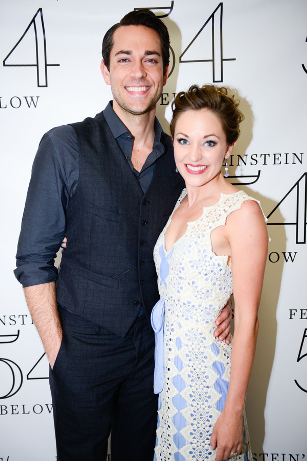 Zachary Levi, Laura Osnes at 
