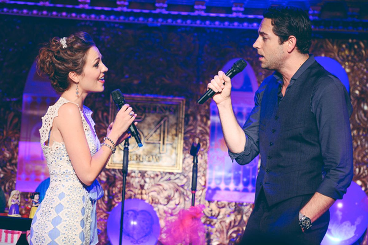 Zachary Levi, Laura Osnes at 
