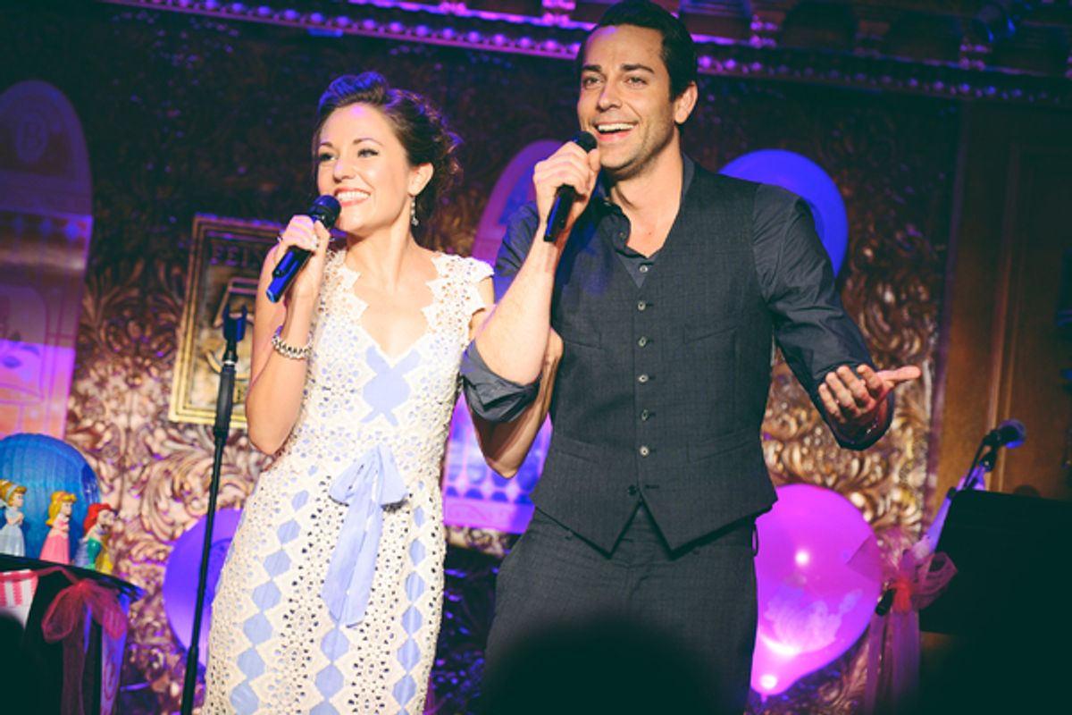 Zachary Levi, Laura Osnes at 