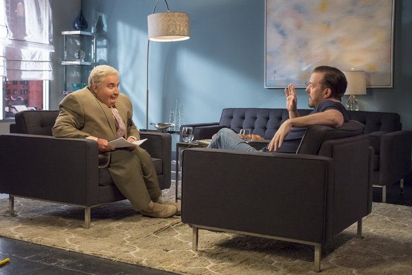 MAYA & MARTY -- Episode 104 -- Pictured: (l-r) Martin Short as Jiminy Glick, Ricky Ge Photo