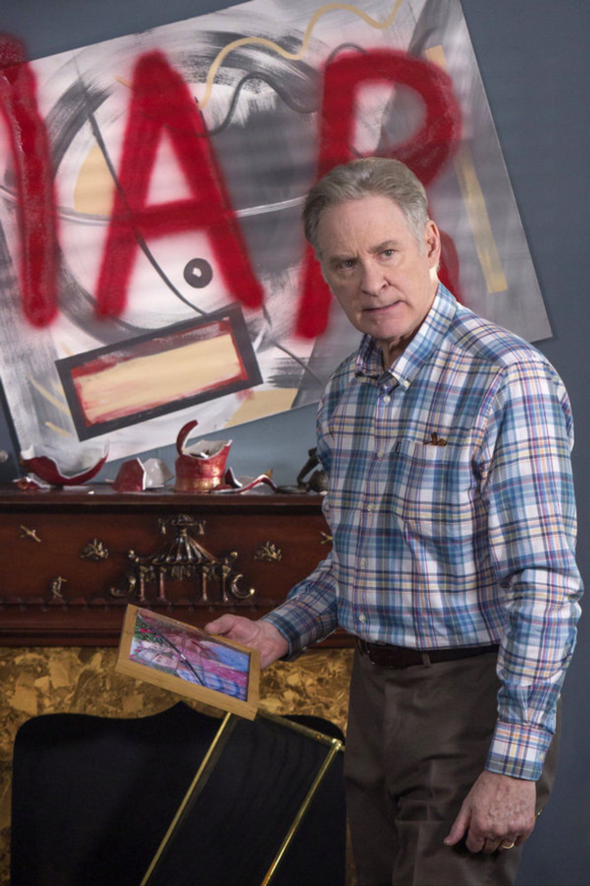 MAYA & MARTY -- Episode 104 -- Pictured: Kevin Kline during the 'Everyone Poops' sketch on June 21, 2016 -- (Photo by: Steve Fenn/NBC) at 