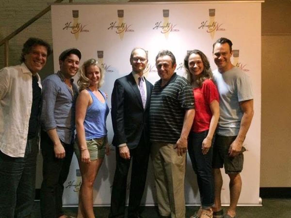 Writer/composer Jonathan Brielle, Zachary Prince, Whitney Bashor, Davi Hyde Pierce, Michael McCormick, Lianne Marie Hobbs and Matt Bogart at 