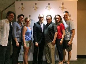 Writer/composer Jonathan Brielle, Zachary Prince, Whitney Bashor, Davi Hyde Pierce, Michael McCormick, Lianne Marie Hobbs and Matt Bogart @ BroadwayWorld Writer/composer Jonathan Brielle, Zachary Prince, Whitney Bashor, Davi Hyde Pierce, M Photo
