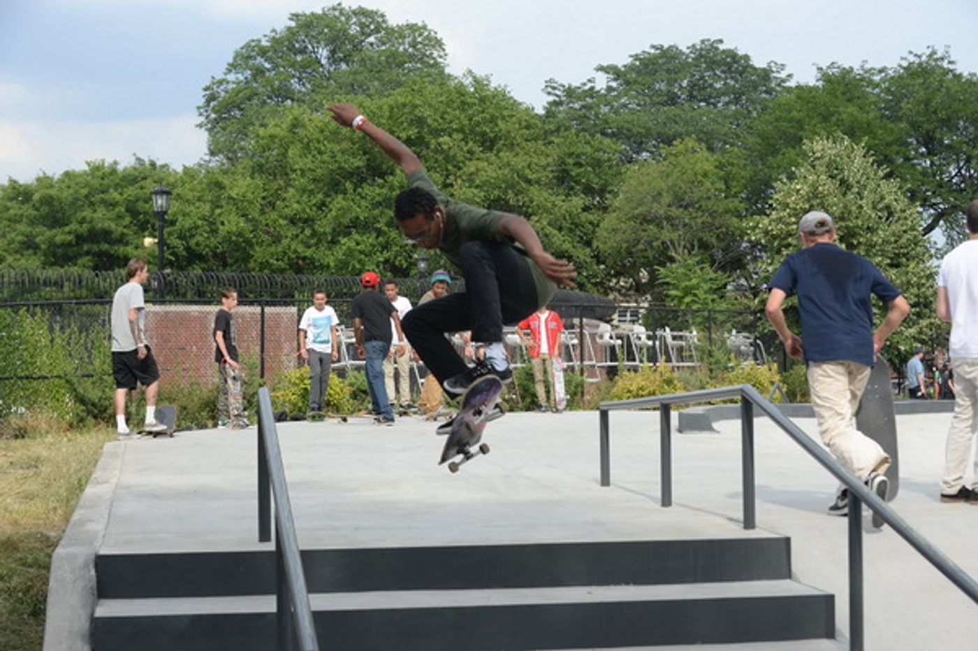 Photo Flash: NYC Parks and NikeSB Celebrate New McCarren Skatepark Photo Flash: NYC Parks and NikeSB Celebrate New McCarren Skatepark Image
