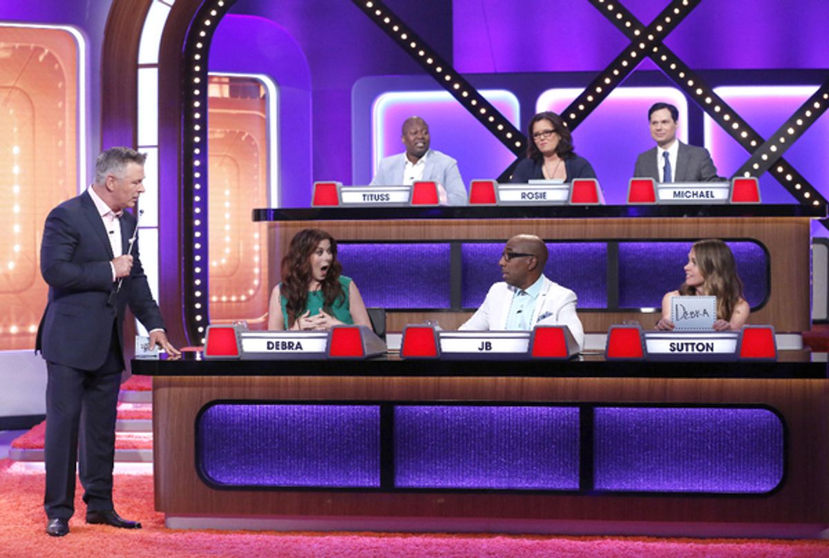 MATCH GAME - Airdate: June 26, 2016  - The iconic panel game show MATCH GAME, hosted by Golden Globe and Emmy Award-winning actor Alec Baldwin, returns to primetime airing on SUNDAYS beginning June 26th (10-11pm, ET) on the ABC Television Network.   (ABC/ at 